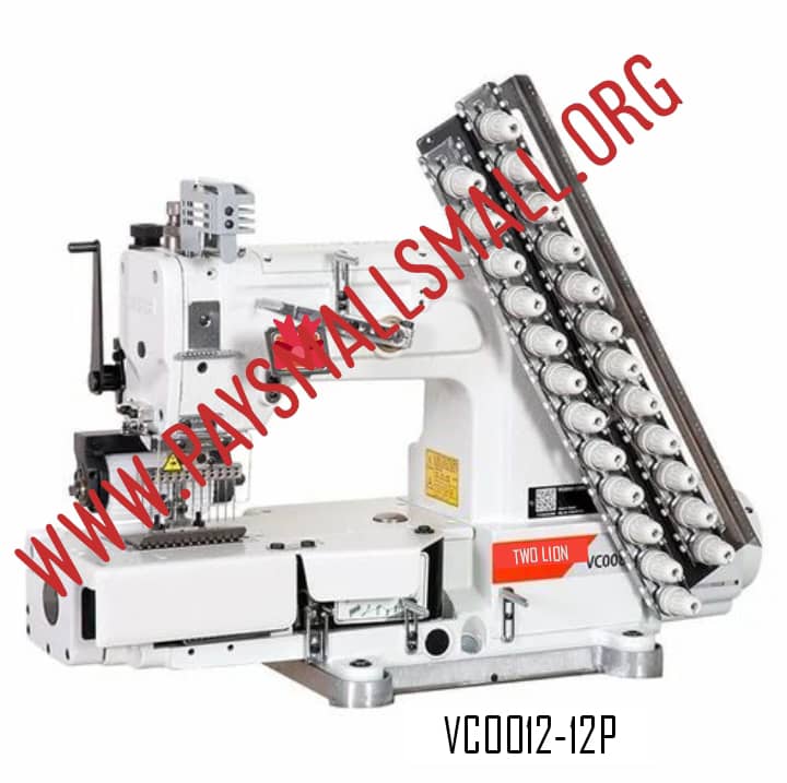 12 Needles Double Chain Stitch Sewing Machine 