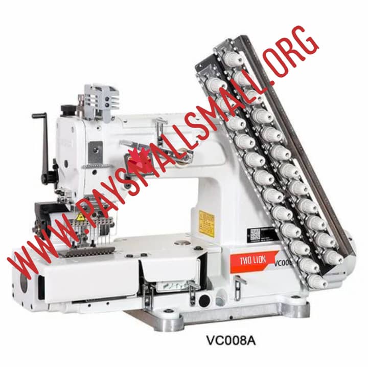 8 Needles Double Chain Stitch Sewing Machine 